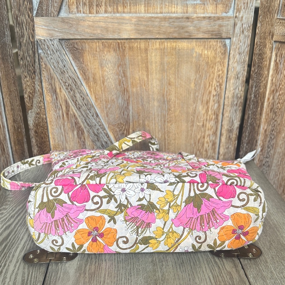 Vera Bradley Tea Garden Tote Shoulder Purse Handbag Retired Pattern - Picture 5 of 16